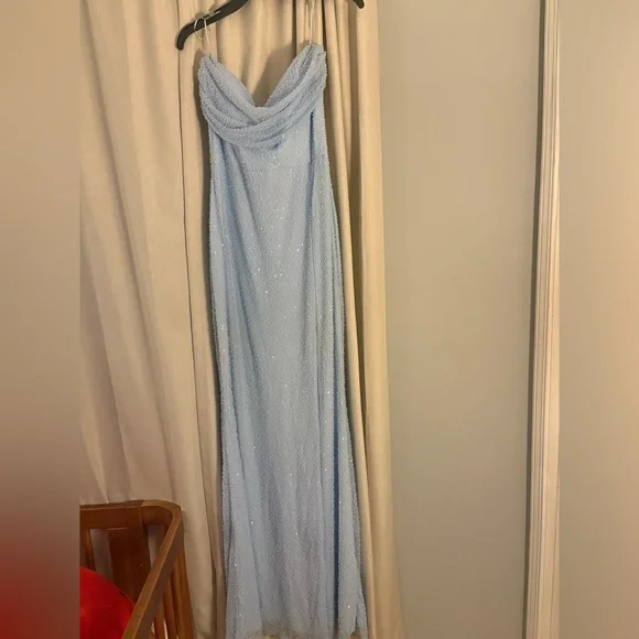 Windsor Light Blue Beaded Gown - Picture 3 of 7